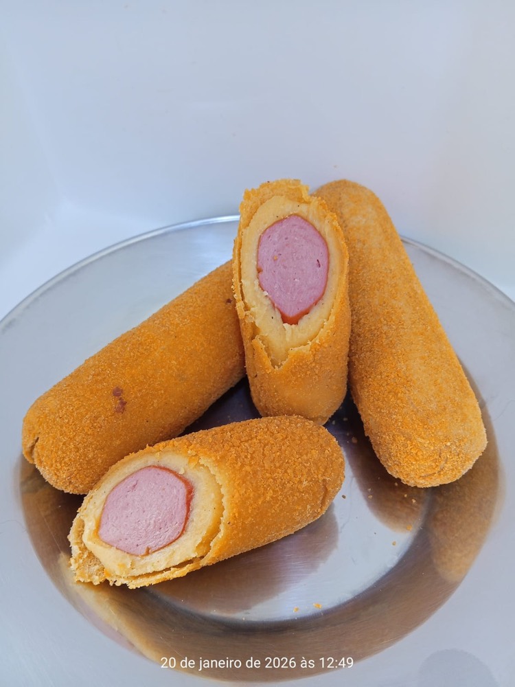 Empanado de salsicha 120g — Kero+ Pães Congelados
