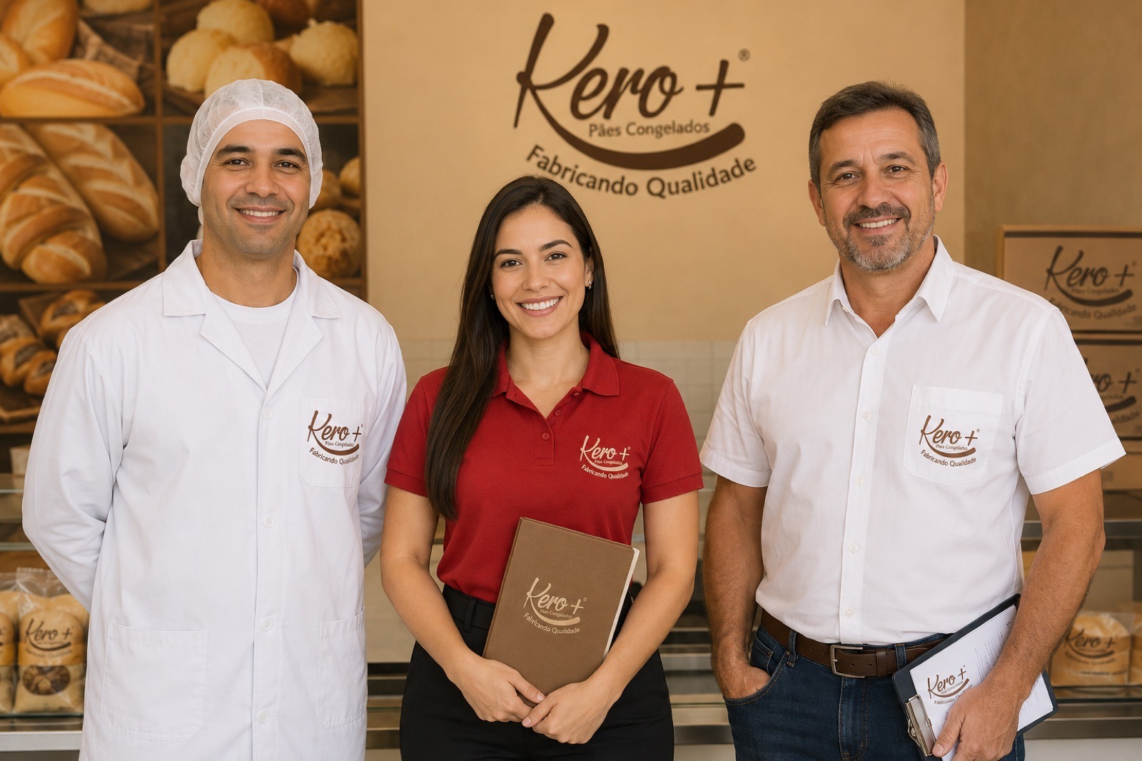 Equipe Kero+ — pessoas da fábrica, do administrativo e do comercial